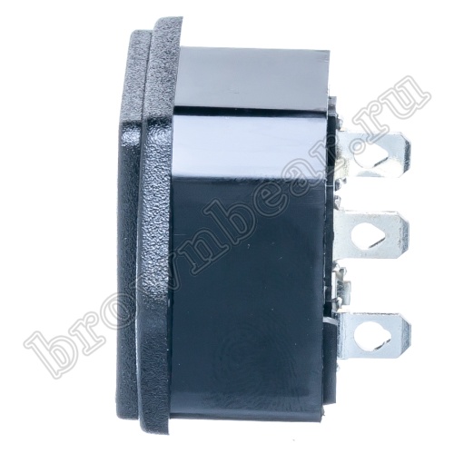 Разъем питания IEC C14, вилка на блок,  с держателем предохранителя 5х20мм, крепление винты, 10A фото 7