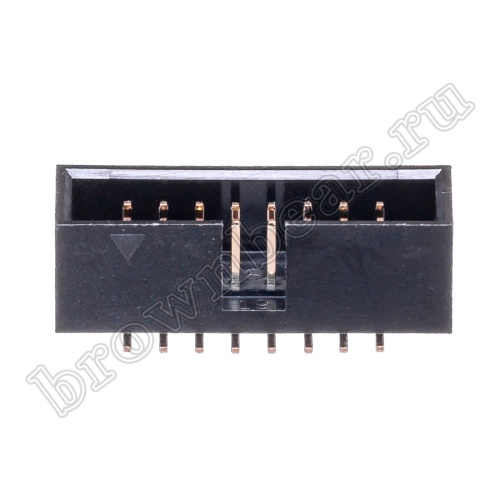 Разъем IDC 2х8 вилка на плату, шаг 2.54мм, поверхностный монтаж BHS-16 фото 5