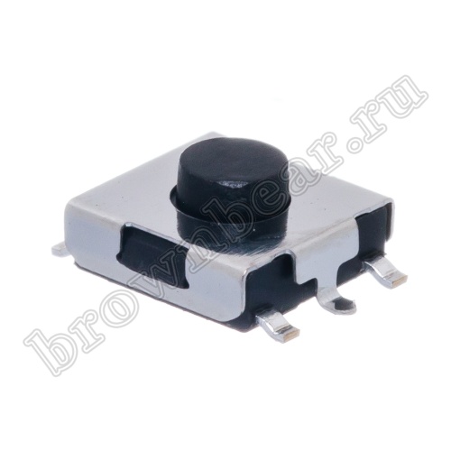 Кнопка тактовая SMD, 6x6 мм, h=3.2 мм, 4 контакта