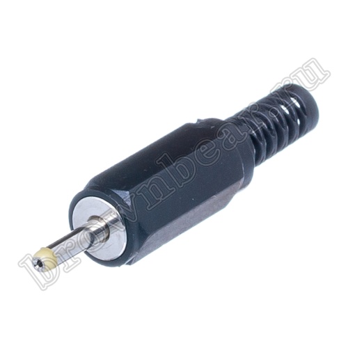 Разъем питания штырьковый DC штекер 0.7 х 2.35 мм, на кабель c амортизатором DJK-11E