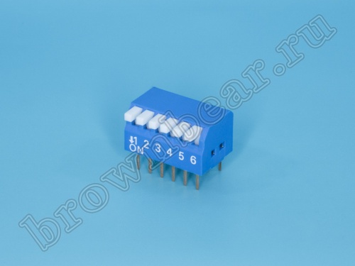 Переключатель Dip-Switch 6 контактных групп, пиано 