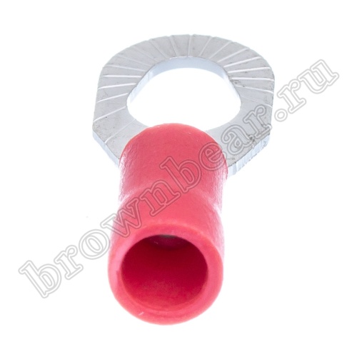 Клемма кольцевая обжимная тип "O" 3.7 - 5.3 мм на провод 0.5 - 1.5 мм², изолированная, кратно 100шт. TRI-1.25-3/5 фото 3