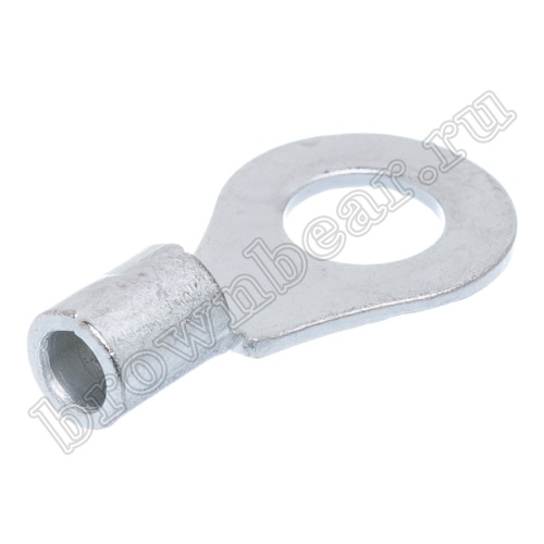 Клемма кольцевая обжимная тип "O" 6.4 мм, на провод 2.5 - 4.0 мм², неизолированная, кратно 100шт. TR-3.5-6 фото 2