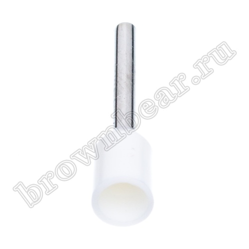 Кабельный наконечник штыревой втулочный изолированный НШВИ 10 мм, под опрессовку на провод 0.5 мм², упаковка 100шт. TIC-0.5-10 фото 4