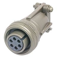 Разъём Amphenol серии MS, 6 контактов, розетка на кабель, тип 14S, резьбовой MS3106E-14S-6S