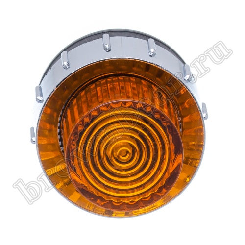 Лампа неоновая индикаторная 220В, d 25 мм, оранжевая фото 6