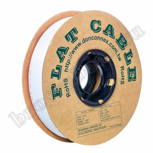 Кабель плоский, шлейф 30 проводников, шаг 1.27 мм фото 2