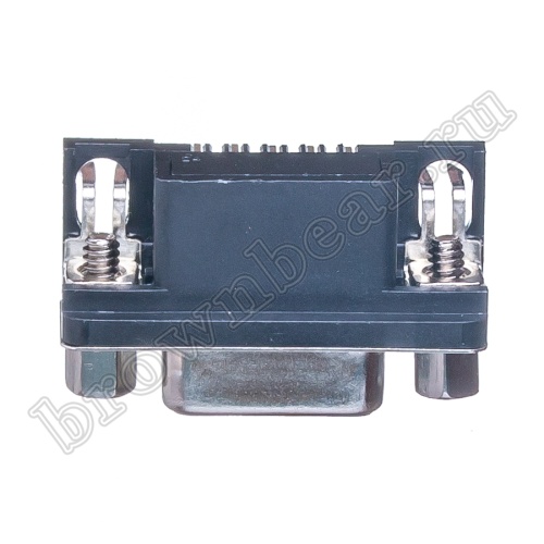 Разъем D-SUB   9 контактов, гнездо на плату, прямой угол  7.2мм, тип 2 DRB-9FA фото 7