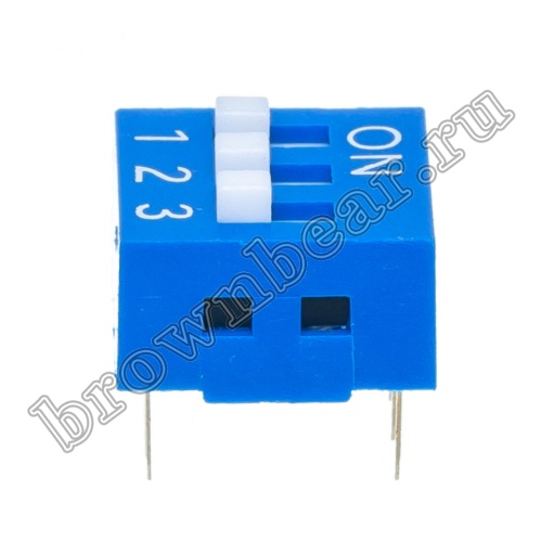 Переключатель Dip-Switch 3 контактных группы SWD1-3 фото 3