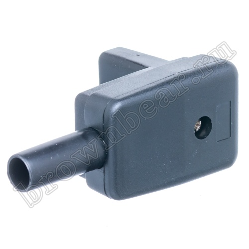 Разъем питания IEC C13, розетка на кабель разборная, прямой угол, 10A фото 7