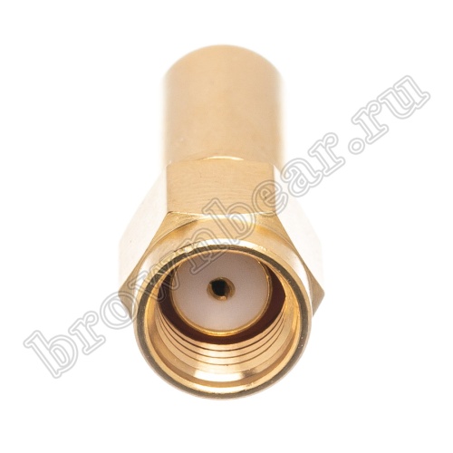 Разъем RP-SMA гнездо на кабель RG-58, обжимной, позолоченный RP-SMA-C58JG фото 5
