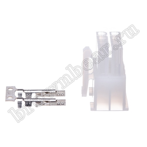 Разъем питания Mini-Fit 8 контактов, гнездо на кабель, шаг 4,2мм MF-8F фото 8