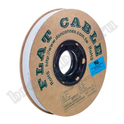 Кабель плоский, шлейф 16 проводников, шаг 1.27 мм фото 2