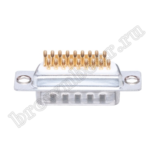 Разъем D-SUB  26 контактов высокой плотности, вилка на кабель, пайка, тип 2 DHS-26M фото 6