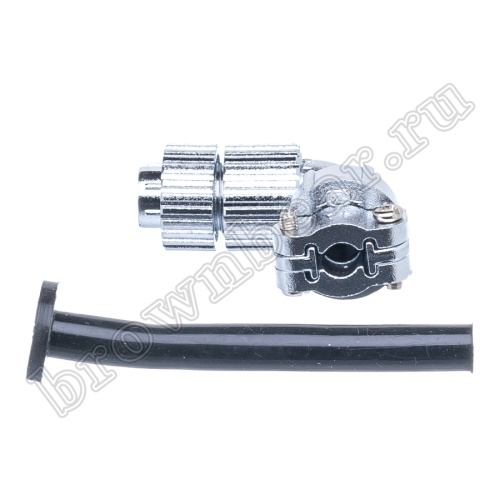 Разъём М14 4 контакта вилка на кабель, прямой угол фото 2