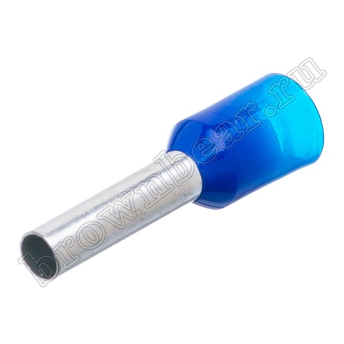 Кабельный наконечник штыревой втулочный изолированный НШВИ 10 мм, под опрессовку на провод 2.5 мм², упаковка 100шт. TIC-2.5-10