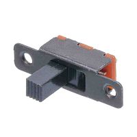 Движковый переключатель мини 3 контакта, тип 5, с резьбой, L=6мм SS-5