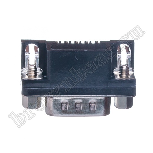 Разъем D-SUB  9 контактов, вилка на плату, прямой угол  7.2мм DRB-9MA фото 7