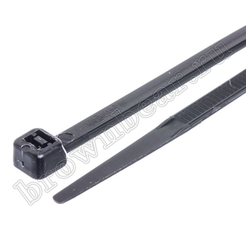 Стяжка (хомут) нейлоновая 330 x 3.6 мм, UV защита, черная, упаковка 100 шт. CV-330W-UV фото 4