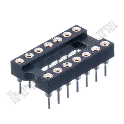 Панелька для микросхем DIP 14 цанговая