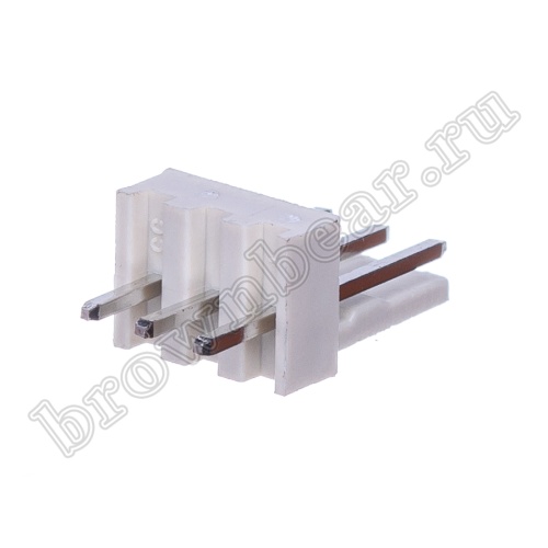 Разъем питания 3 контакта, вилка на плату, шаг 2.54 мм WF-3 фото 4