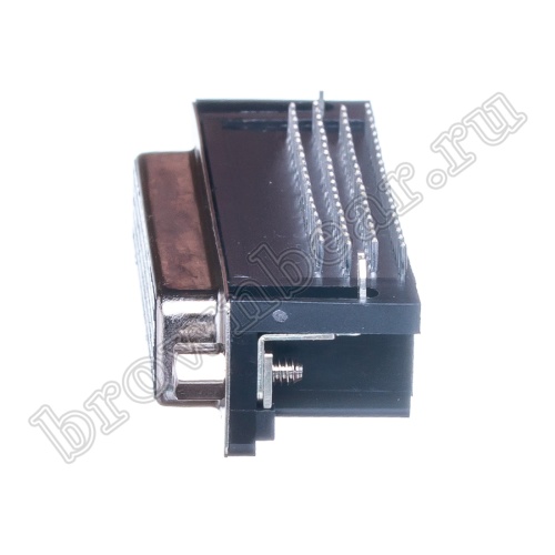 Разъем D-SUB  78 контактов высокой плотности, гнездо на плату, прямой угол DHR-78F фото 5