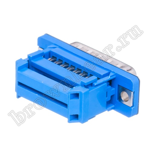 Разъем D-SUB  15 контактов, вилка на плоский кабель, тип 2 DI-15F фото 4