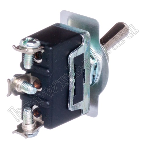 Тумблер однополюсный, 3 контакта (on-on), на панель, с гайкой, SPDT T012B фото 3