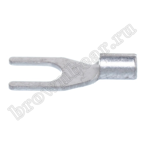 Клемма вилочная обжимная тип "U" 3.7 мм на провод 0.25 - 1.5 мм², неизолированная, кратно 100шт. TY-1.25-3 фото 6
