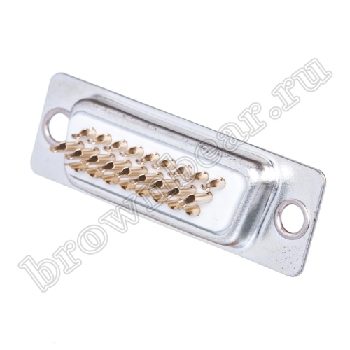 Разъем D-SUB  26 контактов высокой плотности, гнездо на кабель, пайка DHS-26F фото 5