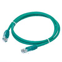 Патч-корд UTP RJ-45, категория 5e, литой, 1 метр, зеленый 