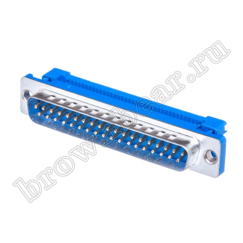 Разъем D-SUB 37 контактов, вилка на плоский кабель DI-37M