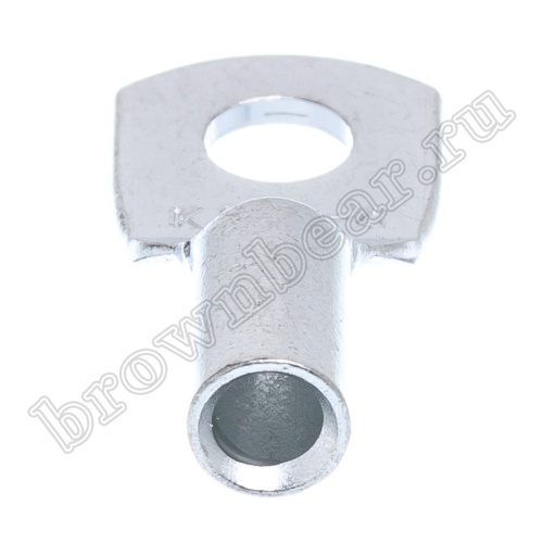 Клемма кольцевая обжимная тип "O" прямоугольная 4.3 мм на провод 2.5 - 4.0 мм², неизолированная, кратно 100шт. TRC-3.5-4 фото 2