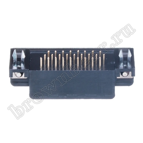 Разъем D-SUB  26 контактов высокой плотности, гнездо на плату, прямой угол 7.2мм DHR-26F фото 3