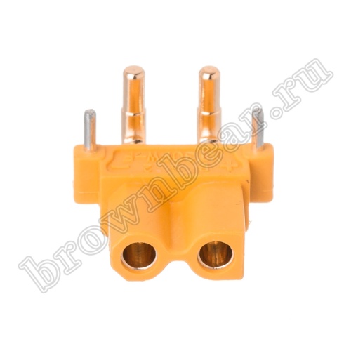 Разъем питания XT30 для АКБ, 2 контакта, розетка на плату угловая XT30PW30-F.G.Y фото 2