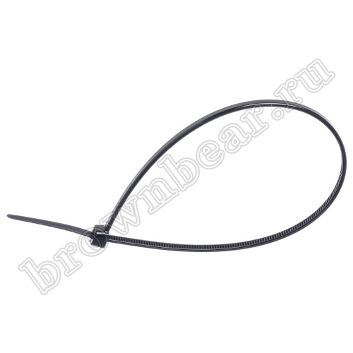 Стяжка (хомут) нейлоновая 200 x 2.5 мм, UV защита, черная, упаковка 100 шт. CV-200MW-UV фото 2