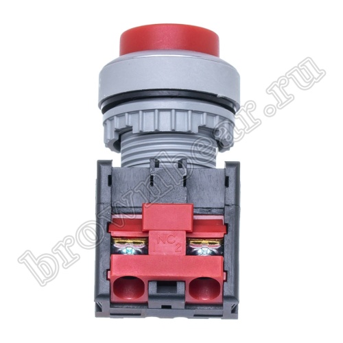 Кнопка управления выступающая, без фиксации, d 30 мм, НЗ, красная TN2BLR-1B фото 3