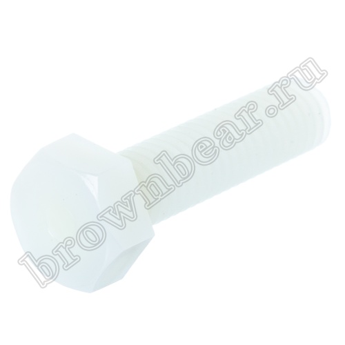 Винт пластиковый М8х1.25, L=30мм, нейлон, упаковка 100 шт.