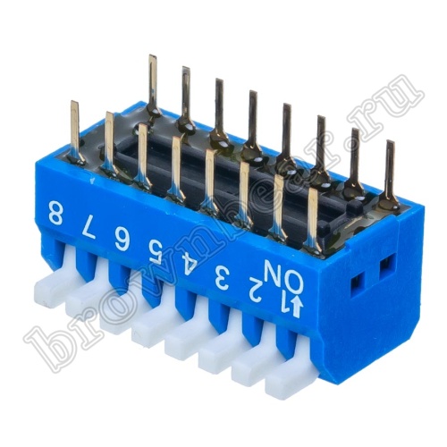 Переключатель Dip-Switch 8 контактных групп, пиано SWD3-8 фото 4