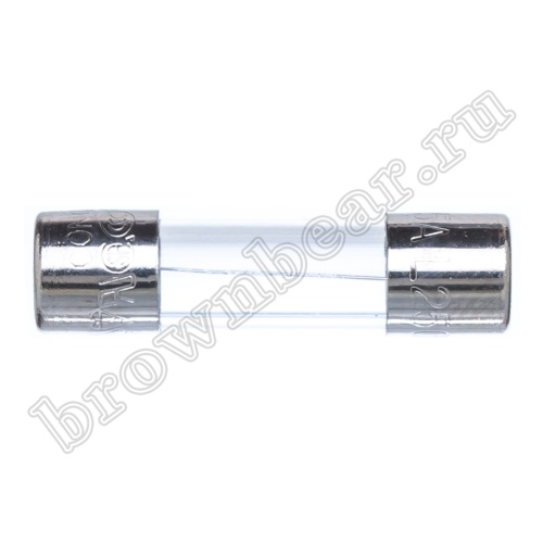 Предохранитель 5х20 мм, цилиндрический, стеклянный, сверхбыстрый, 5А/250В (UFE) фото 3