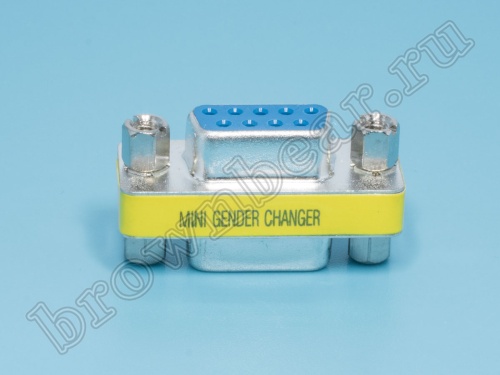 Переходник мини D-SUB 9 гнездо - D-SUB 9 гнездо GCM-9FF фото 6