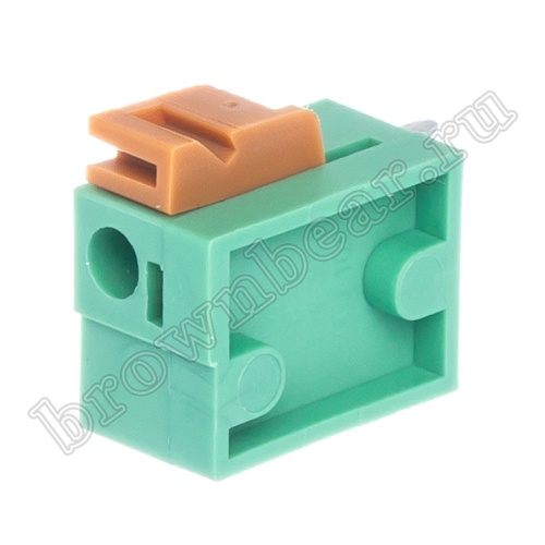 Клеммник нажимной на плату, 1 контакт, 5.08 мм TB-04