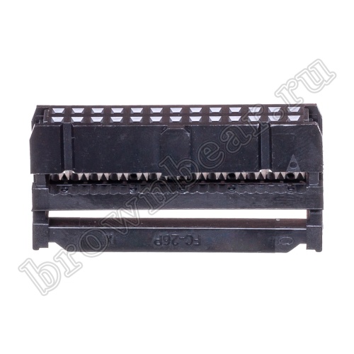 Разъем IDC 2х13 розетка на плоский кабель, шаг 2.54мм IDC-26 фото 3