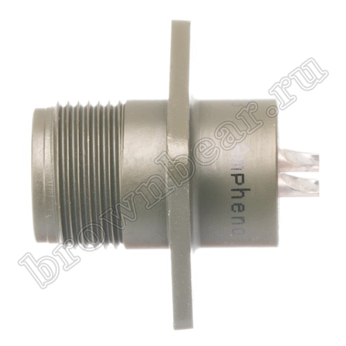 Разъём Amphenol серии MS, 2 контакта, вилка на блок, тип 10SL, резьбовой MS3102E-10SL-4P фото 2