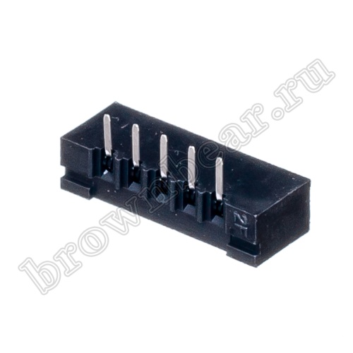 Разъем IDC 1х5 контактов под сверхплоский кабель, шаг 2.54мм, прямой угол FB-5R фото 4