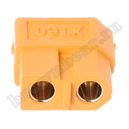 Разъем питания XT60 для АКБ, 2 контакта, розетка на плату XT60PB30-F.G.Y фото 5