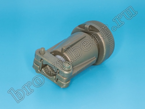 Разъём Amphenol серии MS, 3 контакта, вилка на кабель, тип 14S, резьбовой MS3106E-14S-7P фото 4