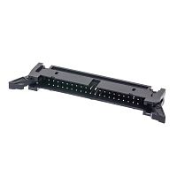 Разъем IDC 2х20 вилка на плату с защелками, шаг 2.54мм SCM-40