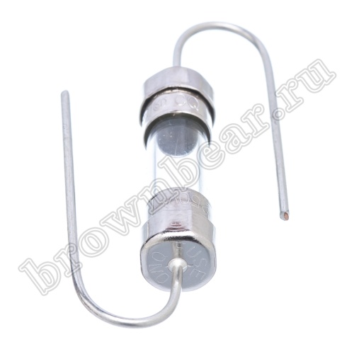 Предохранитель 5х20 мм, цилиндрический, стеклянный, быстрый, с выводами 0.25А/250В (GFP) фото 2