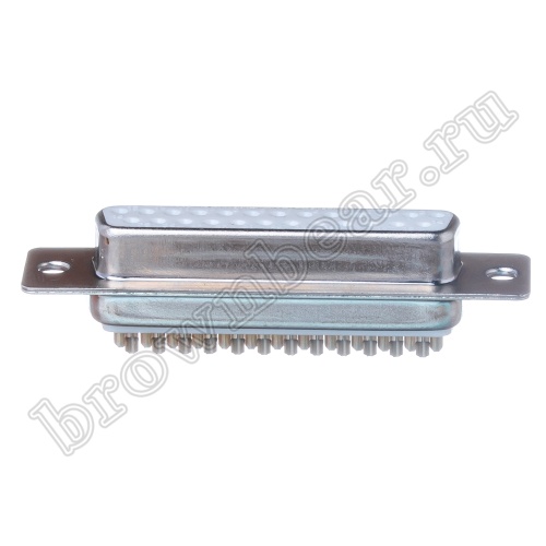 Разъем D-SUB 25 контактов, гнездо на кабель, пайка DB-25F фото 6